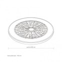 LUSTER PLAFONJERA SA VENTILATOROM 48W CCT DRVO DIMABILNA YL FAN G010 BBLINK