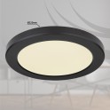 LED PANEL NADGRADNI 18W CCT CRNI LASSE GLOBO