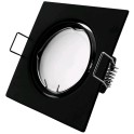 Rozetna GU10 kvadrat pokretna crna