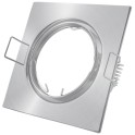 Rozetna GU10 kvadrat pokretna saten nikl