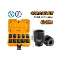 Ingco set 10/1 udarnih nasadnih ključeva 1/2"