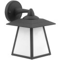 Fenjer zidna lampa Navarre 1xE27 IP44 crna