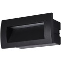 LED spoljna stepenisna lampa ugradna 3W WW IP54 14cm AVIDE