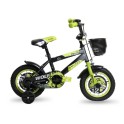 GALAXY BICIKL DEČIJI WOLF 12" CRNA/SIVA/NEON ZELENA