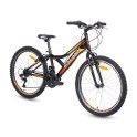 GALAXY BICIKL CASPER 240 24"/18 CRNA/NARANDŽASTA/CRVENA