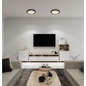 LED PANEL NADGRADNI 24W CCT CRNI LASSE GLOBO