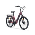 GALAXY ELEKTRIČNI BICIKL 26" MADRID (250W 36V/10.4AH LITHIUM) BORDO MAT