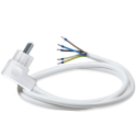 Prikljucni kabl sa hilznama 5x2.5mm2 3m beli