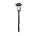 Bastenska lampa solarna plamen efekt IP44 PVC crna 32 PAK-12