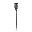 Bastenska lampa solarna plamen efekt IP44 PVC crna 48 PAK-12