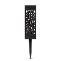 Bastenska lampa solarna 28.5cm IP44 PVC crna PAK-12