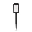 Bastenska lampa solarna 50cm IP44 PVC crna PAK-8