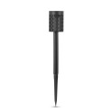 Bastenska lampa solarna plamen efekt IP44 PVC crna 36 PAK-12