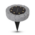 Bastenska lampa solarna stena IP44 siva PAK-1