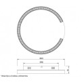 VESTA 545 BELA BBLINK LED PLAFONJERA 28W WW 3000K TOPLO BELA