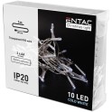 LED 10 Bozicni svetlosni venac IP20 6400K 1m 2xAA