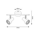 SPOT LAMPA 2XGU10 KONRAD 5355 RABALUX