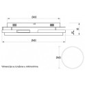 LED PLAFONJERA 40W WW VESTA 544 BELA BBLINK