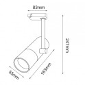 SINSKI SPOT REFLEKTOR 1F MONOFAZNI 1XGU10 CRNI TL 21401 BBLINK