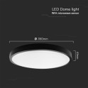 LED PLAFONJERA SA MICROWAVE SENZOROM POKRETA I DALJINSKIM 24W 2400lm 4000K IP44 RD CRNA VTAC