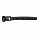 Razveziva vezica kablova crna 300×7.6mm. D=10-80mm. PA6.6
