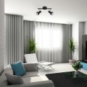 SPOT LAMPA 2XGU10 KONRAD 5323 CRNI RABALUX