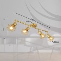 SPOT LAMPA 4XE14 XARA GOLD 54802GB 4 GLOBO