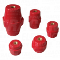 Potporni izolator crvenaH=40mm. M6