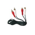GSC AUDIO Kabl 2RCA MUŠKI NA 2RCA ŽENSKI 2.5M