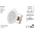 HL737 Spot lampa chrome ugradni 100W R80 E27