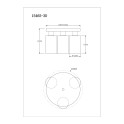 SPOT LAMPA 3XE27 HADERA 15465 3D GLOBO