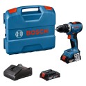 Bosch GSR 18V-65, 2 x 2.0Ah baterija + punjač + kofer,  Akumulatorska bušilica-odvrtač