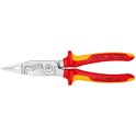 Knipex 13 86 200 klešta za električne instalacije izolovane, VDE, hromirane 200 mm