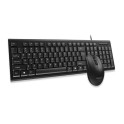 MEETION C100 SET 2U1, ŽIČNA TASTATURA + MIŠ, Crni