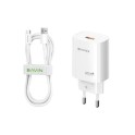 Bavin punjač 22.5w Usb A + kabl Type C bela - PC995Y