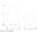 PODNA LAMPA LED 8W WW 3000K TOPLO BELA LUNA 288 BBLINK