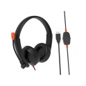 MEETION HP003U HP USB SLUŠALICE, SA PODESIVIM Mikrofonom, CRNE