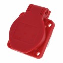 Uticnica 16A 250V crvena ugradna