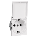 MODE uticnica dvopolna sa belim poklopcem 16A 2M 653.00 beli