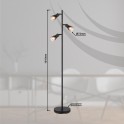 PODNA LAMPA 3XE14 SATELLA GLOBO