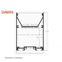LED VISILICA 40W LT-T-020-B 120CM NW 4000K BELA