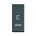 Taster 1M oznakom ves masine i indacijom antracit 65427.A