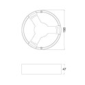 NADGRADNI RAM ZA LED PANEL DN190 IP44 LEDVANCE