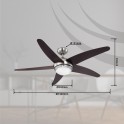 LUSTER VENTILATOR SA SVETLOM 1XE14 FABIOLA 0306 GLOBO