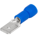 Izol. prikljucni naticni utikac mesing plava4.8×0.8mm. 2.5mm