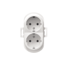 E604.0 Prikljucnica dvopolna bez maske EON dupla sa plast. t