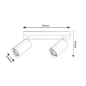 SPOT LAMPA 2XGU10 BELI SOLO 2082 RABALUX
