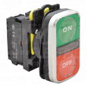 Dvostruko svetleci UKL.-ISKL.dugmadON-OFF zeleno+crveno1×NO+