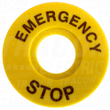 Ploca prinudnog zaustavljanjaEMERGENCY STOPd=60mm h=2mm
