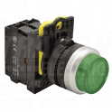 Svetleci istaknuti taster zeleno1×NO. 5A/230V AC-15. IP65. L